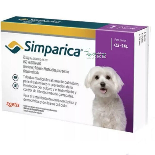 Simparica 20mg (5 a 10kg)