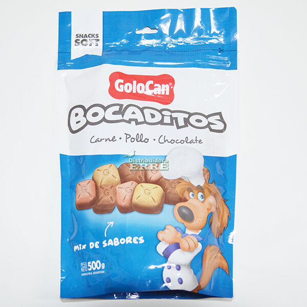 Golocan Bocaditos Finos x 500 g Car, Pollo y Choco