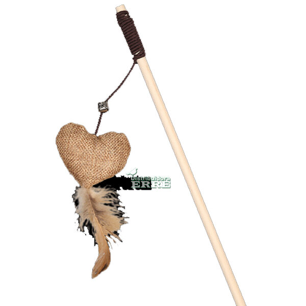 Varita Corazon c/pluma y casc (24059)