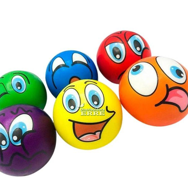 Pelota Caritas coloridas (24088)