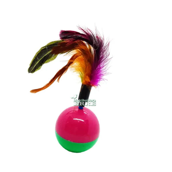 Juguete pelota c/pluma 20cm (24324)
