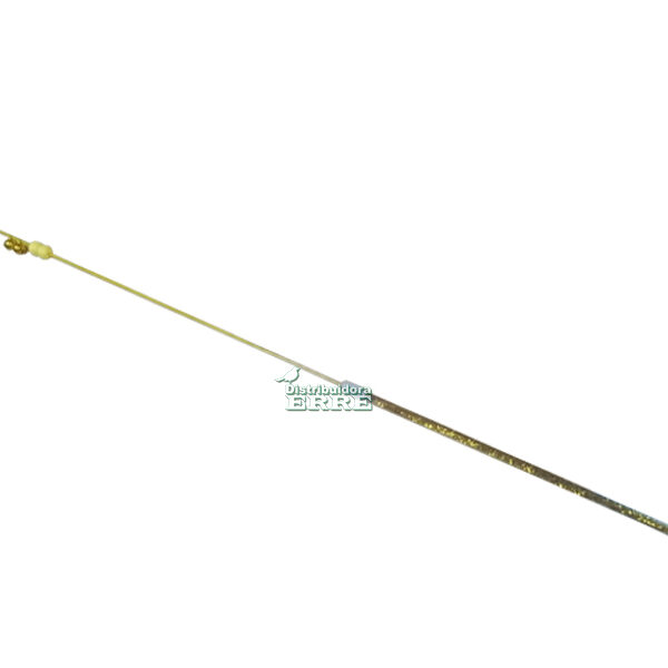 Varita simple con pluma y 2 cascabel 80cm (24328)