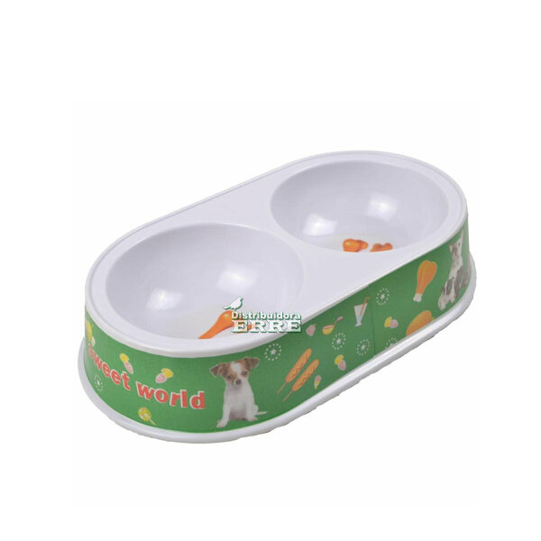 Comed. Doble Melamina Estamp 28cm (25822)