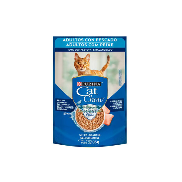 Cat Chow Pouch Adulto Pescado x 85 g